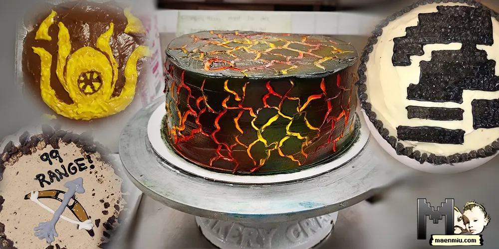 OSRS inspired celebration cakes