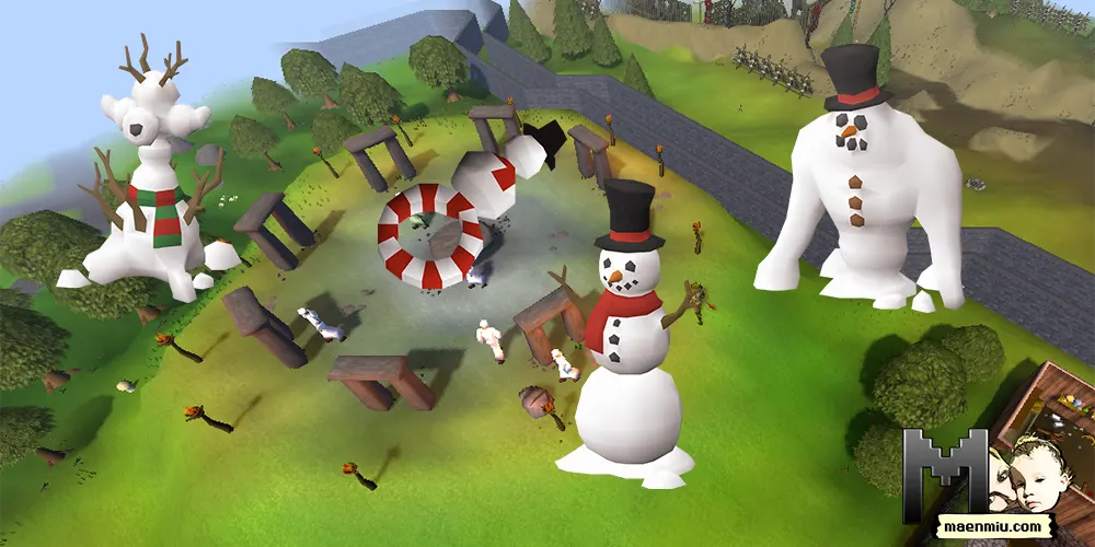 OSRS snowman ring and the possible transformations, maenmiu logo