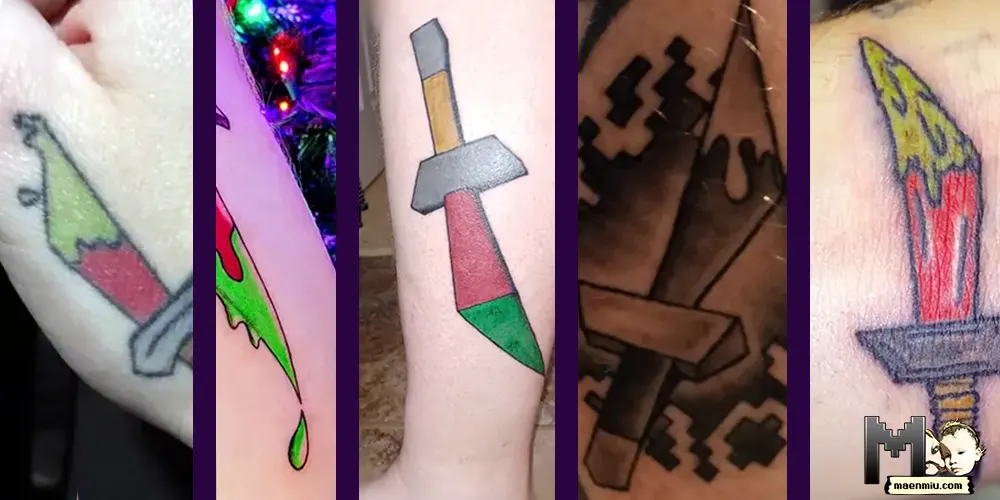 OSRS vs IRL: Dragon Dagger Tattoos