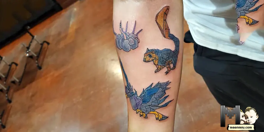 OSRS unexpected tattoo, maenmiu logo