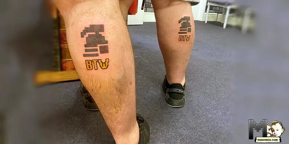 OSRS matching tattoo, Old School RuneScape tattoo, maenmiu logo