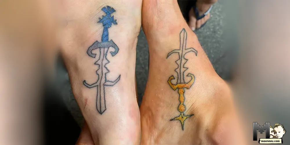 Old School RuneScape Godsword Tattoo / OSRS tattoo / OSRS Godsword Tattoo, maenmiu logo