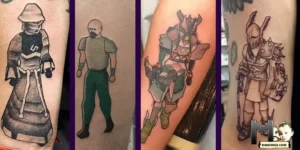 OSRS character tattoo split-screen cover, maenmiu logo