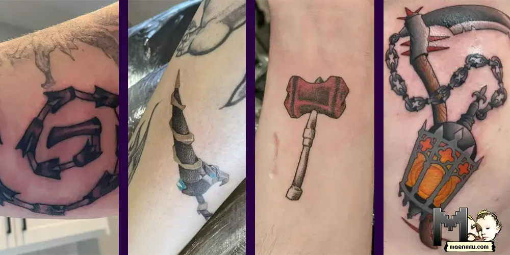 OSRS vs IRL: OSRS weapons tattoos