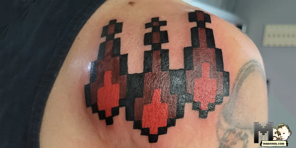 OSRS PK tattoo, Old School RuneScape tattoo, maenmiu logo