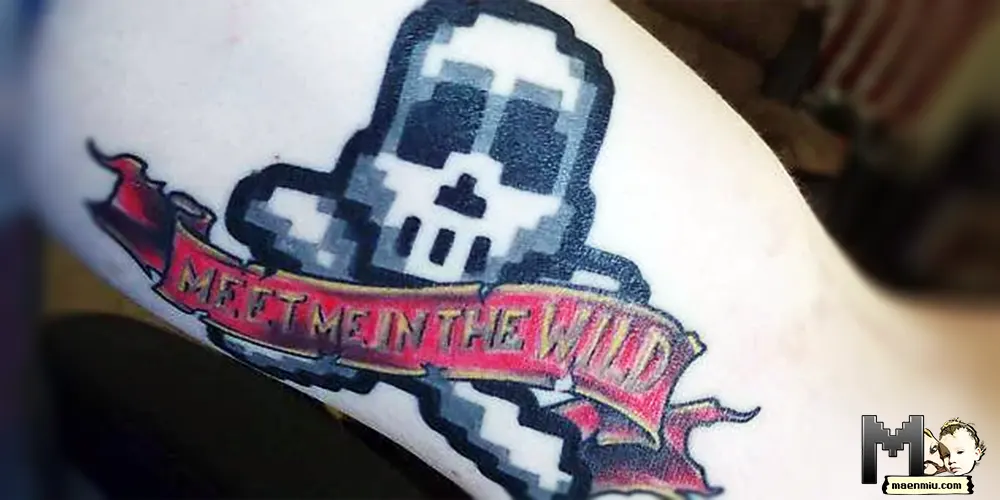 OSRS PK tattoo, Old School RuneScape tattoo, maenmiu logo