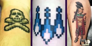 OSRS PK tattoos split-screen cover, Old School RuneScape tattoo, maenmiu logo