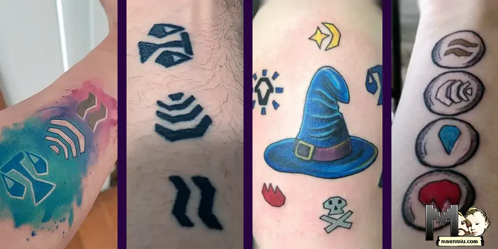 OSRS vs IRL: Rune Tattoos inspired by Old School RuneScape