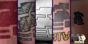 OSRS tattoos, ironman tattoo, maenmiu logo