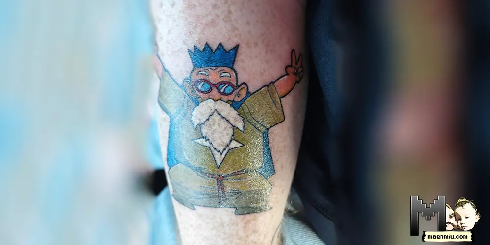 OSRS wise old man tattoo, WOM tattoo, maenmiu logo