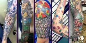 OSRS tattoos, OSRS sleeve tattoo, maenmiu logo