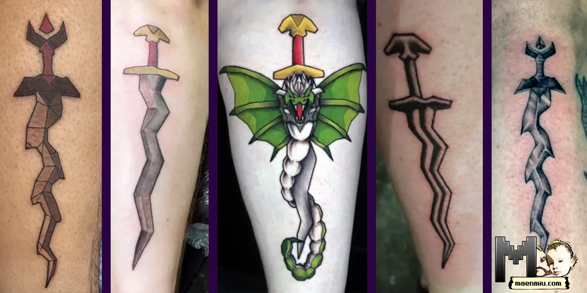 OSRS tattoo, Fang tattoo, Osmumten's Fang, Old School RuneScape tattoo, maenmiu logo