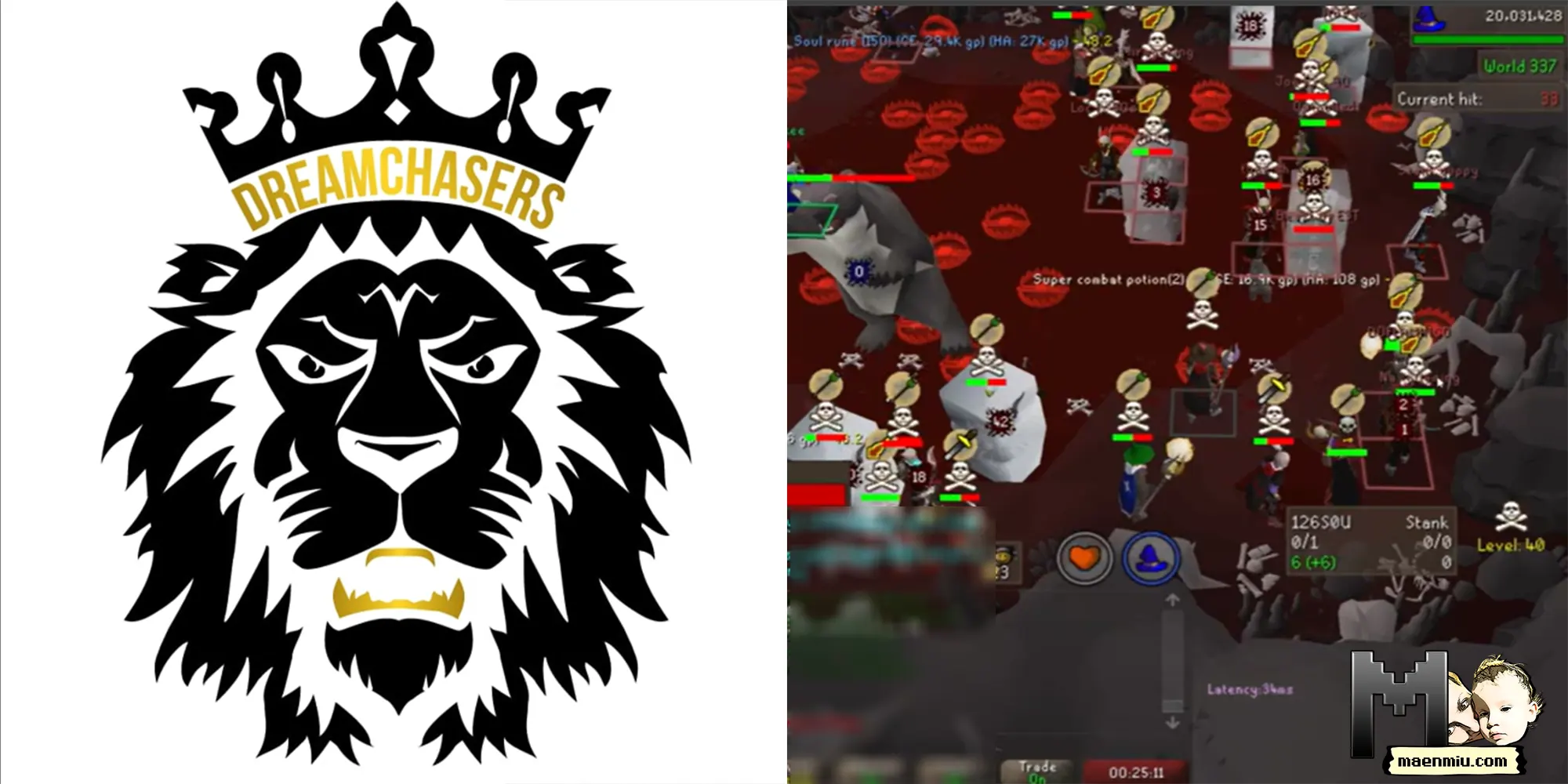 OSRS Clan Spotlight, Deamchasers, maenmiu logo