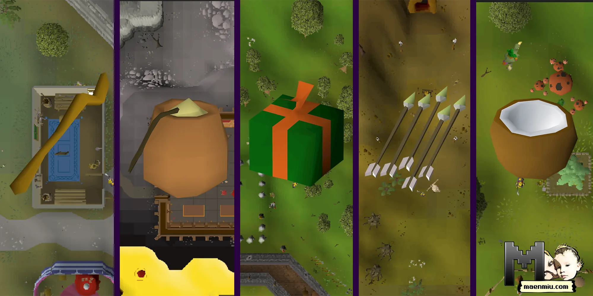 OSRS dailies cover, maenmiu logo